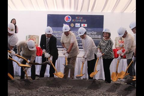 Ceremonies were held in Manila on February 15 to mark the start of work on the first phase of the North South Commuter Railway serving the capital’s northern suburbs.